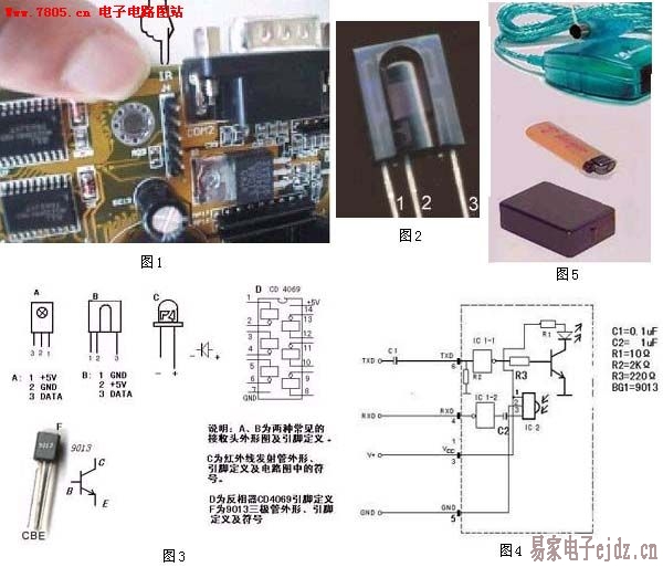 电脑红外接口DIY