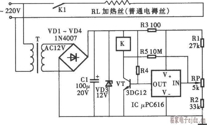 简易温控电路图