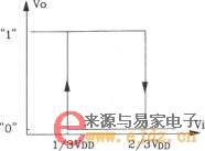 555构成单端双稳态电路图