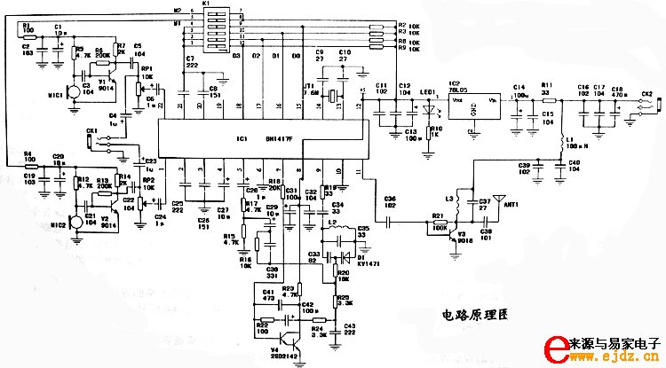 微型高效调频发射模块