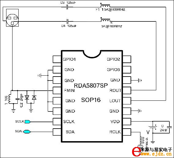 微型高效调频发射模块