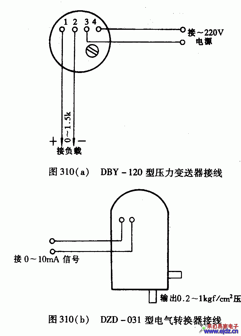 5种常用自动控制仪表接线方法电路图