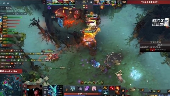 Ti11小组赛:一切战术转换家!狼人熊德双带线 RNG偷家胜BOOM