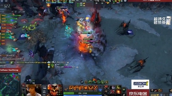 Dota2 TI11小组赛：LGD闪电战胜OG夺得首胜