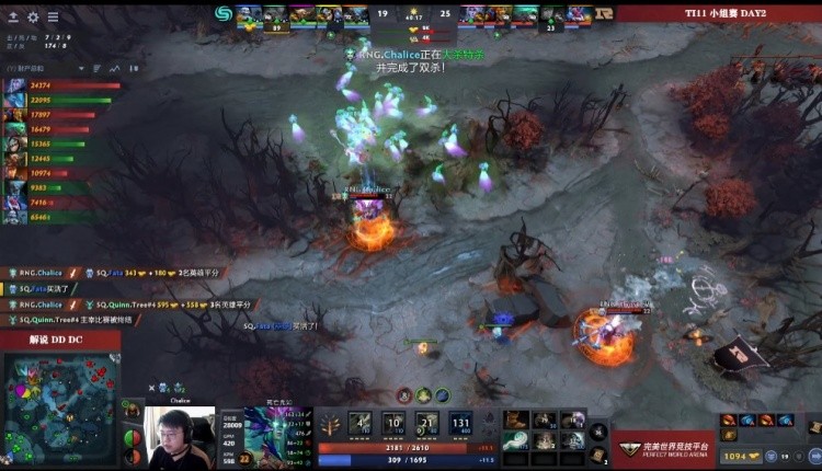 Dota 2 TI11小组赛报告：小黑英勇输出全开，RNG以1-0战胜SQ！