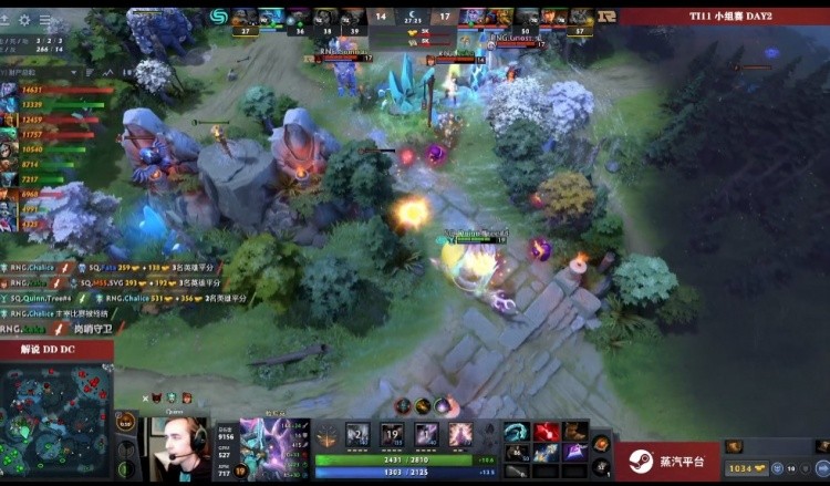 Dota 2 TI11小组赛报告：小黑英勇输出全开，RNG以1-0战胜SQ！