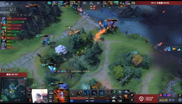 Dota 2 TI11小组赛报告：小黑英勇输出全开，RNG以1-0战胜SQ！