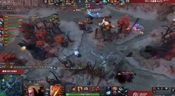 Dota2 Ti11小组赛战报：Ghost影魔猛攻三路高地，RNG双杀GG