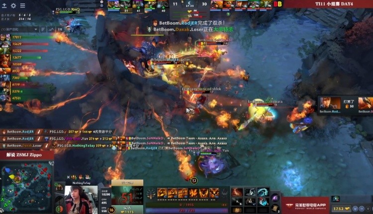 Dota2 Ti11小组赛：LGD逆袭追平比分，BB博得加赛机会！