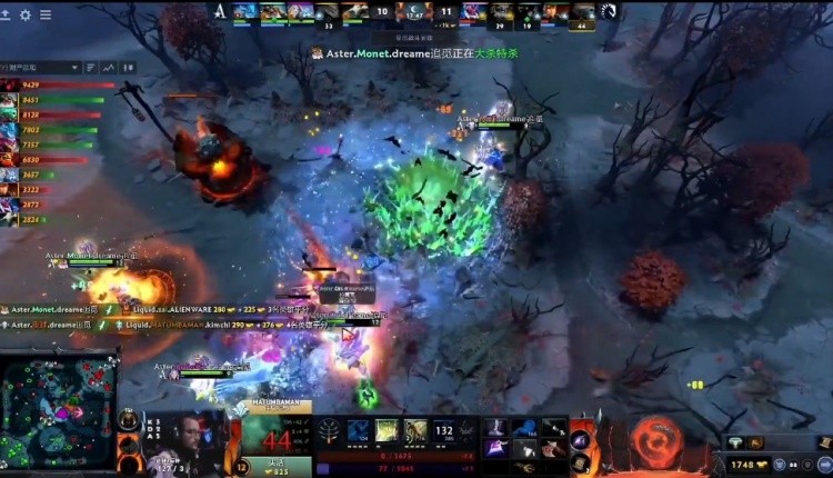 Dota 2 TI11小组赛：滚滚拉席克的火枪输出毁灭液体战队