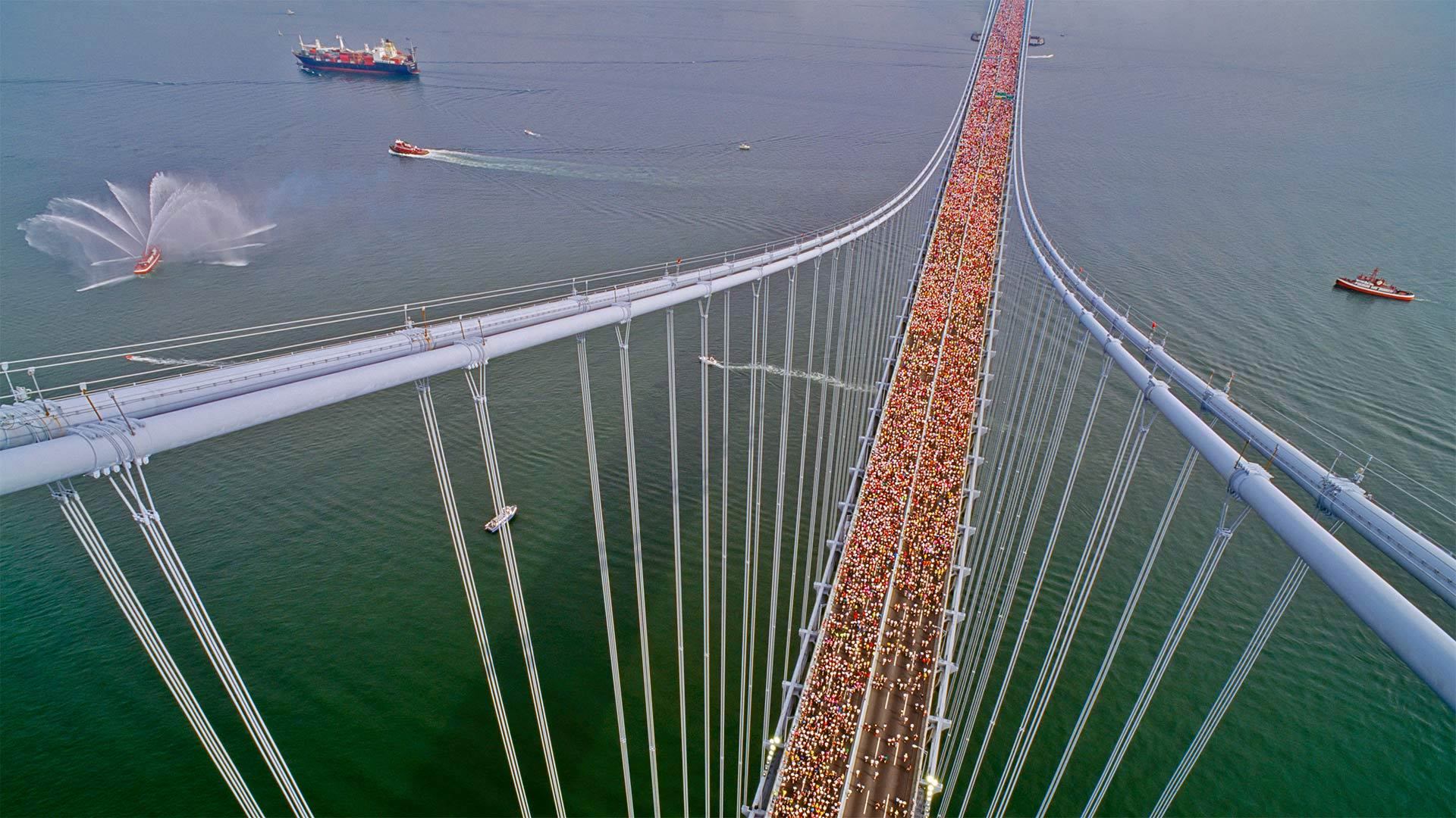 微软壁纸探索世界1106-1990年纽约市马拉松比赛（New York City Marathon）