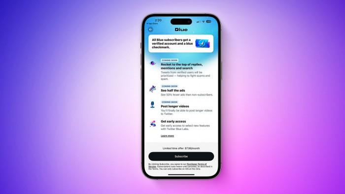Twitter Blue订阅服务现已上线：还带有验证功能