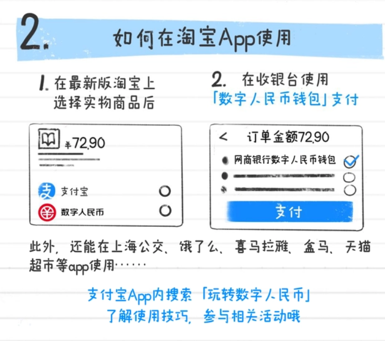 淘宝开通数字人民币付款功能