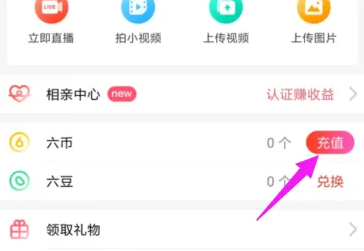 《石榴直播》怎么充值六币