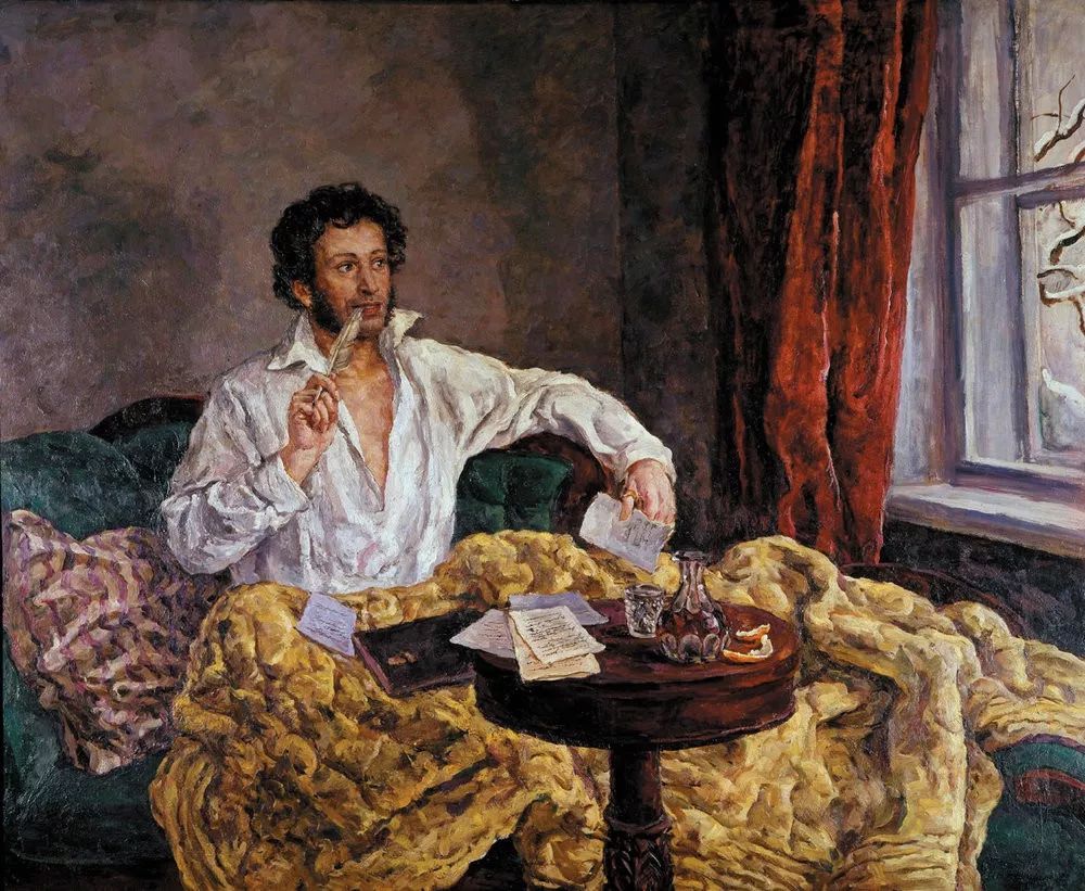 1837年2月10日，俄国诗人普希金逝世