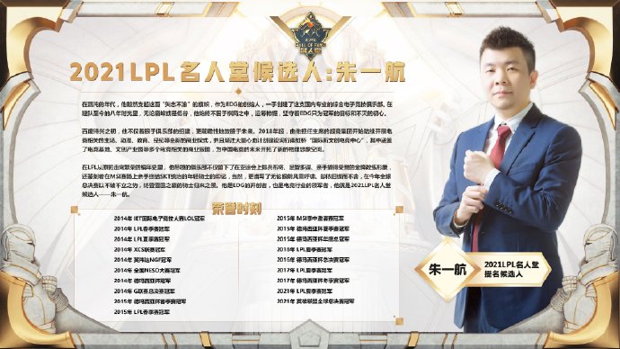 2021 LPL名人堂入选成员