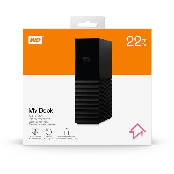 售价：1500美元，西数正式发售 22TB 和 44TB 桌面外置硬盘 WD Book