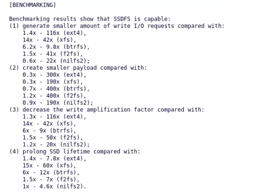 Linux引入新的SSDFS文件系统，针对ZNS SSD进行优化