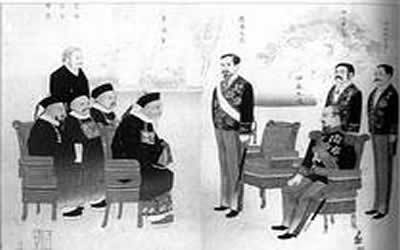 1898年3月27日，清政府与沙俄签订《中俄旅大租地条约》