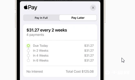 苹果Apple Pay Later功能正式上线，目前仅限部分美国用户使用