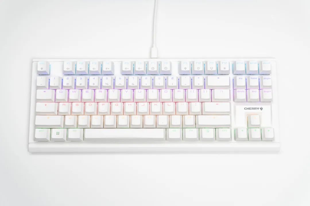 《CHERRY MX1.1 TKL 机械键盘雪原极光》正式发售：售价429 元