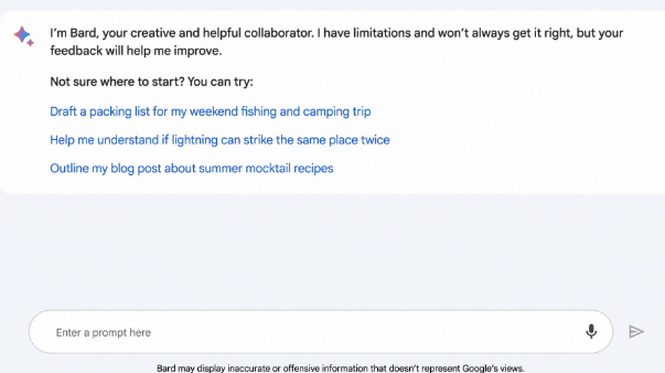 Google Bard迎来实验性质的新功能