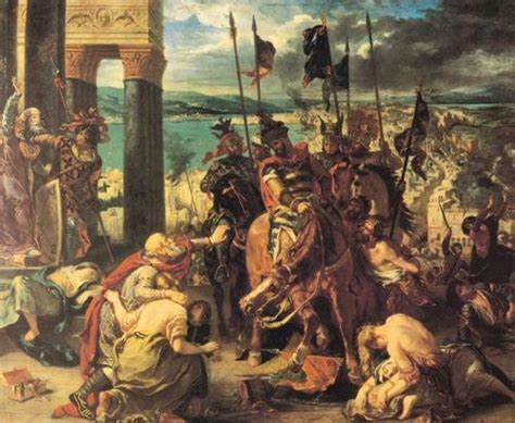 1204年4月12日，十字军洗劫君士坦丁堡