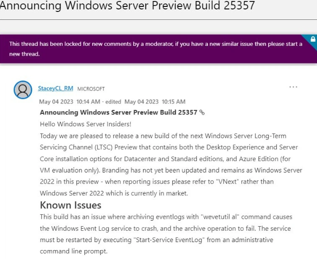 微软发布Windows Server vNext Build 25357预览版