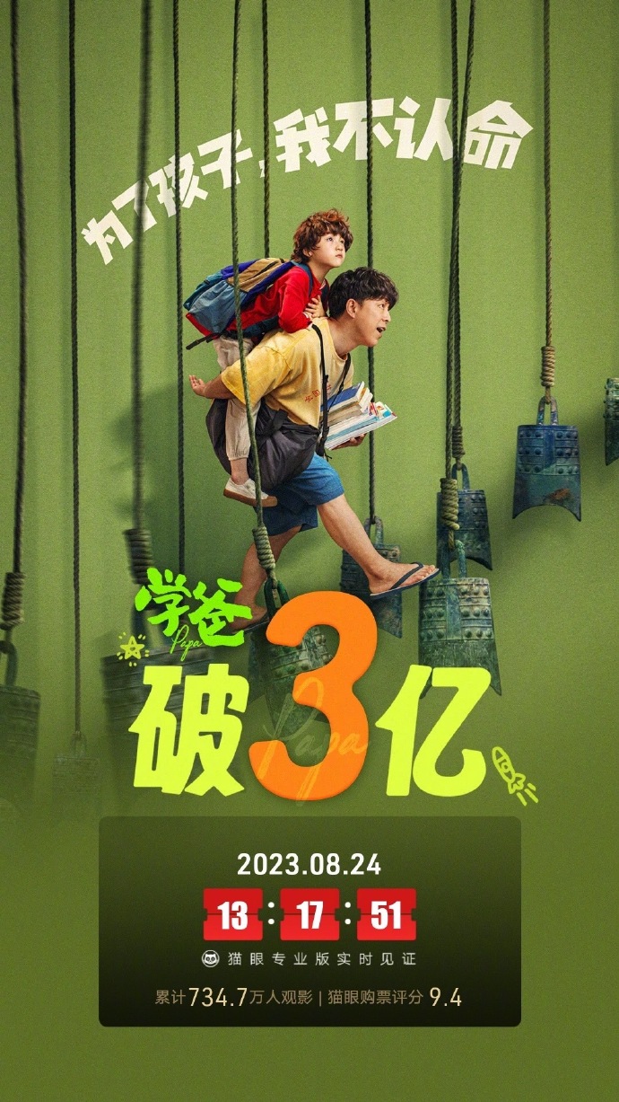 电影 《学爸》上映7天总票房破3亿 ​​​