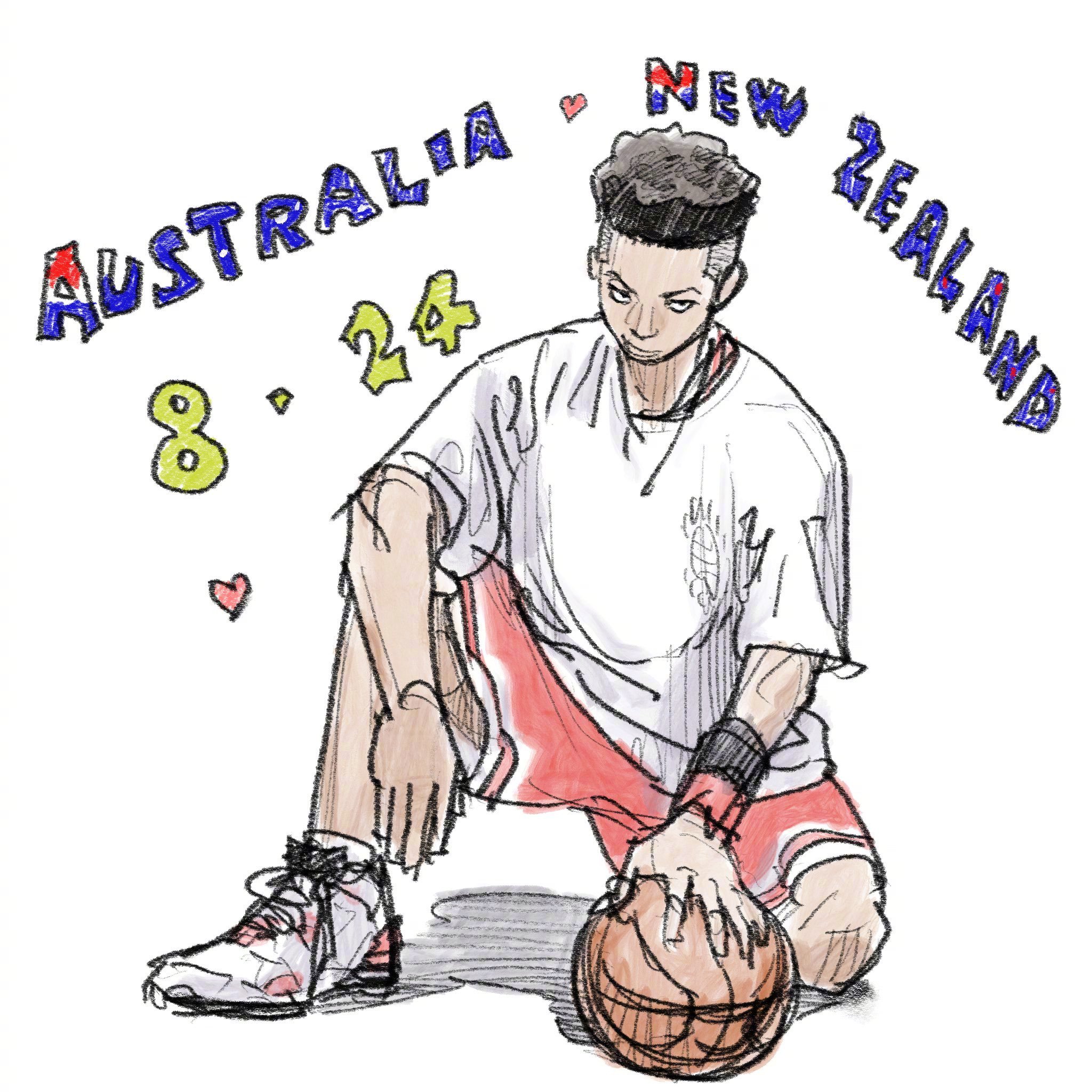 井上雄彦最新绘制《灌篮高手 The First》澳大利亚 · 新西兰上映纪念贺图