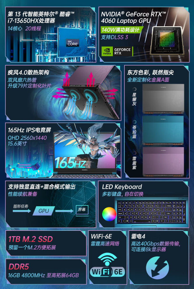 《七彩虹将星X15 AT》新款游戏本正式发售：售价6999元，RTX4060显卡