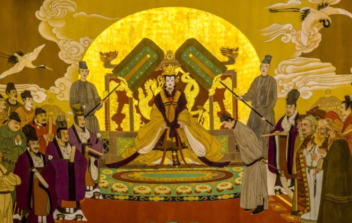 690年10月16日，中国历史上唯一的女皇帝武则天登上皇位