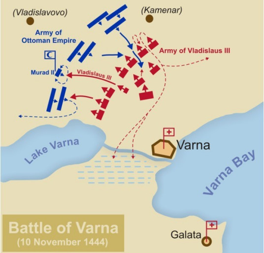 1444年11月10日，瓦尔纳战役爆发