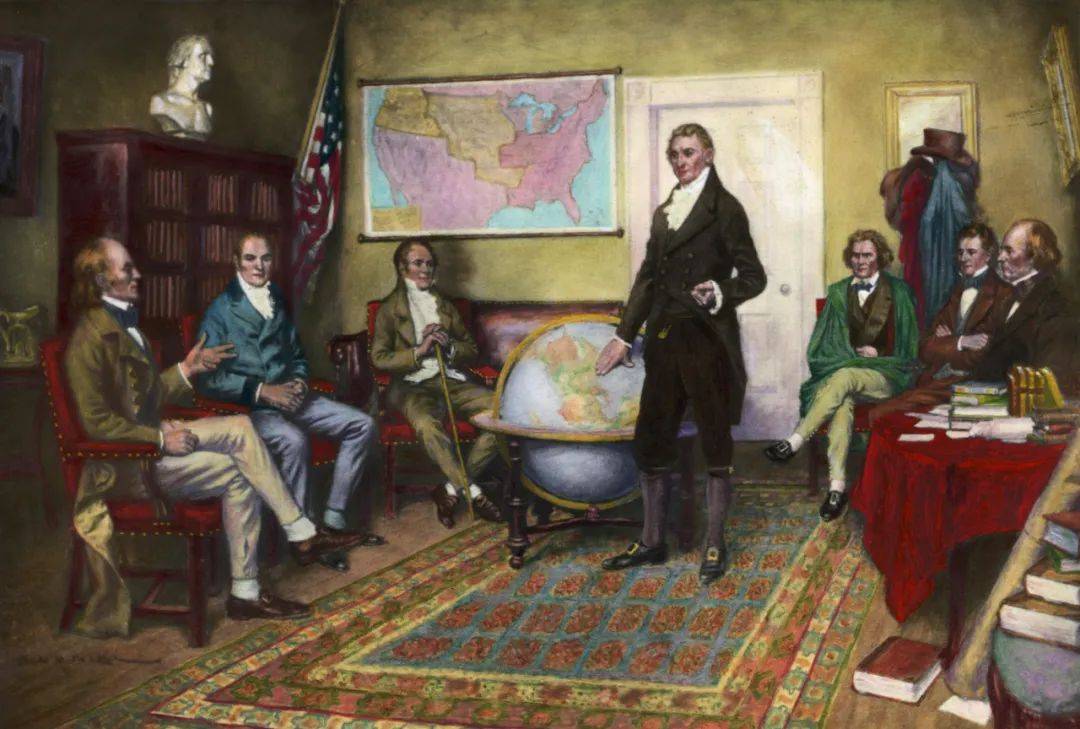 1823年12月2日，美国发表《门罗宣言》