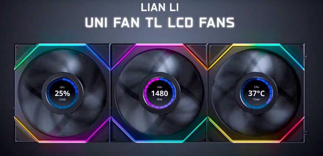 《联力UNI FAN TL LCD》散热风扇发布：内置小屏