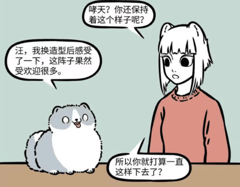 《非人哉》漫画版：九月与哮天的可爱之争，哮天的人形之谜