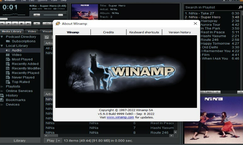 WinAmp 5.9发布终版：突破Windows 11兼容，提供VP8高清音频支持