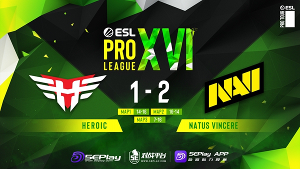 NaVi's s1mple shines as they conquer Heroic with a 2-1 victory in EPL S16 playoffs