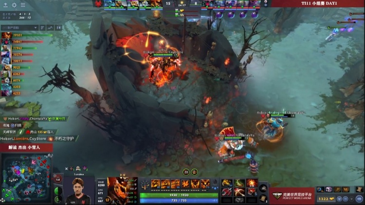 Dota2 Ti小组赛赛报：极限换血反打击杀 LGD 1-0 Hokori