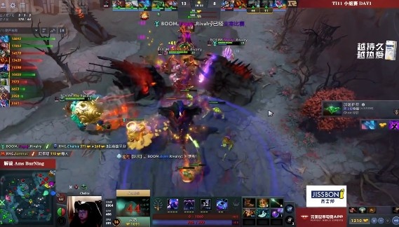 Dota2 Ti11小组赛赛报：超哥火猫无限冲脸 RNG 1-0 BOOM