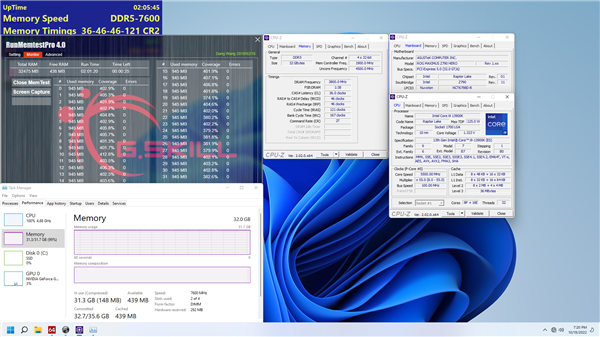 芝奇DDR5内存冲破8GHz