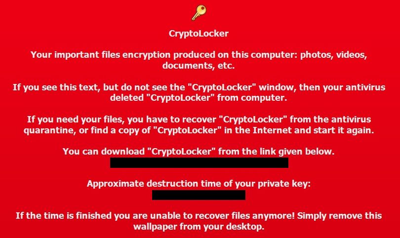 特洛伊木马病毒CryptoLocker于2013年9月出现