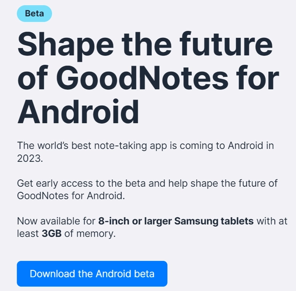 最新！《GoodNotes》火热登陆Google Play，安卓版震撼上线！