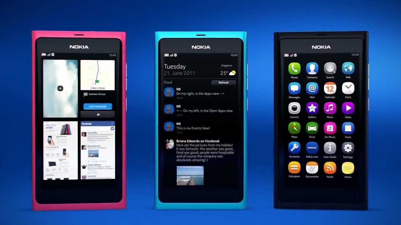 诺基亚于2011年11月发布诺基亚N9，是唯一一台Meego手机