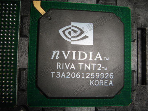 RIVA TNT2（NV5）于1999年4月发布，击败Voodoo 3使NVIDIA成为新的显卡霸主