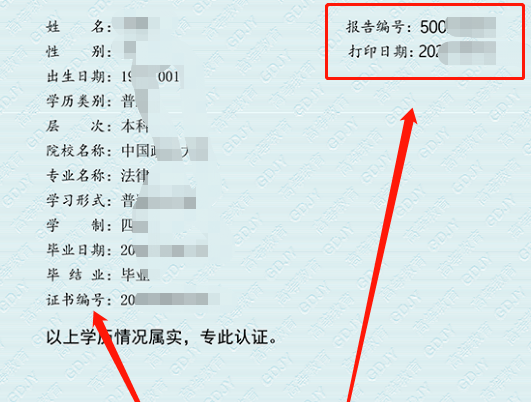 学历认证报告编号哪里看