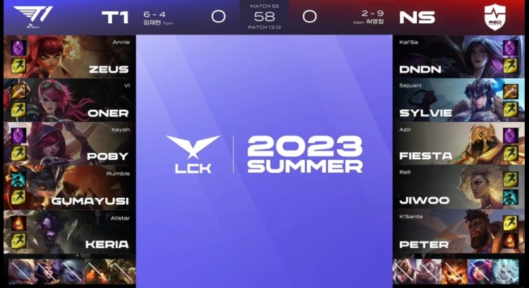 《英雄联盟》2023 LCK夏季赛赛报：Zeus兰博热浪滔天成功兜底 Jiwoo卡莎尽力难挽败局 T1赢首局