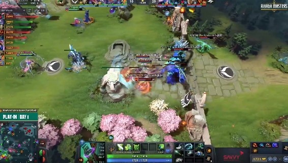 《DOTA2》利雅得大师赛赛报：Armel火猫炎阳索全场盯防成俊滚滚 XG1-1秘密