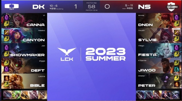 《英雄联盟》2023 LCK夏季赛赛报：Deft炸弹人化身全能英雄 三路超级兵强行折磨 DK浪打浪横扫NS