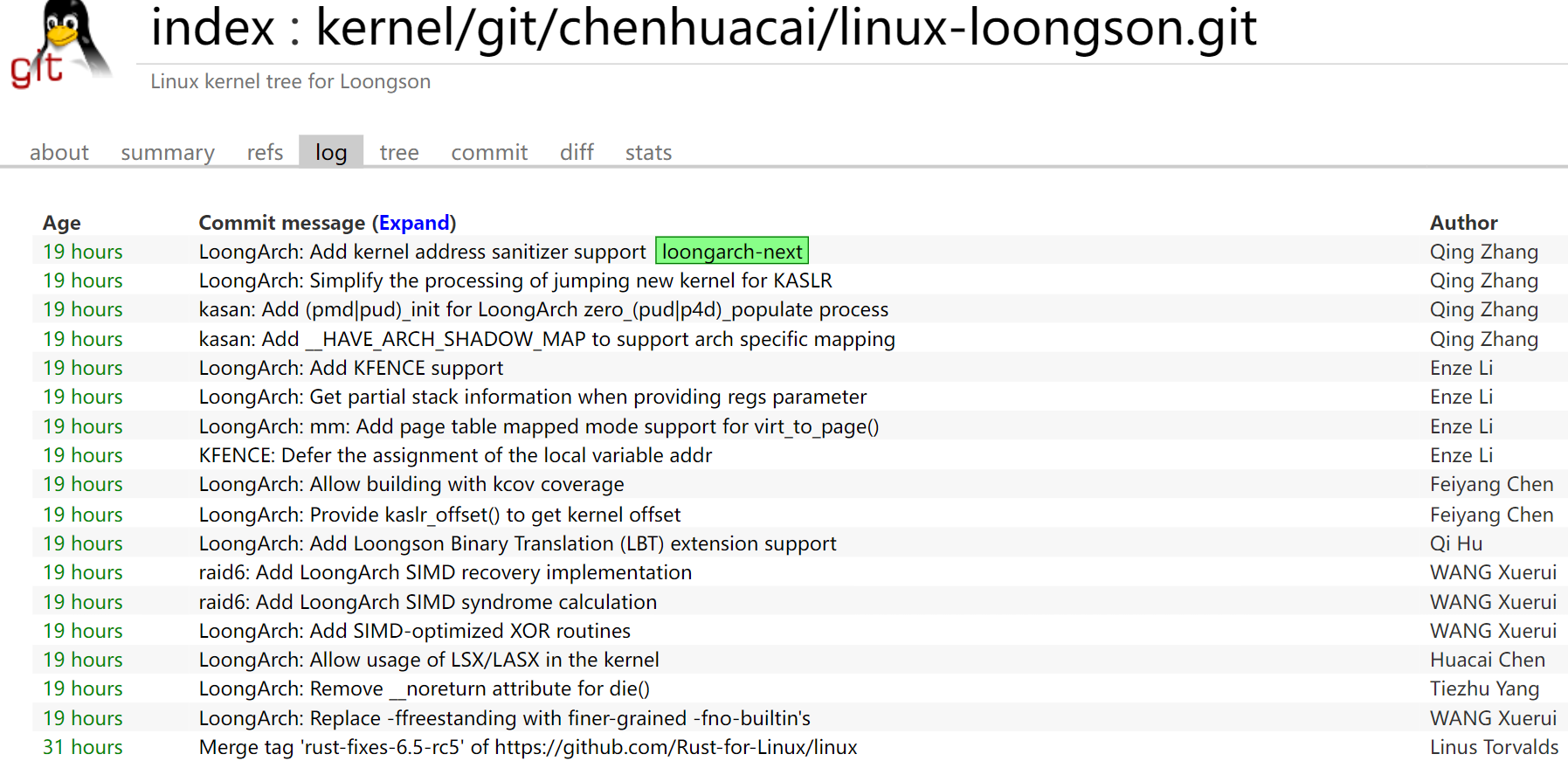 龙芯为Linux 6.6内核积极实现更多功能